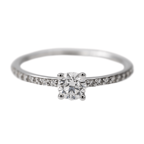 Bague 49 Bague Solitaire Or blanc Diamant 58 Facettes 2773202CN
