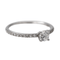 Bague 49 Didier Guérin - Bague solitaire en or blanc avec diamants 58 Facettes 2773202CN