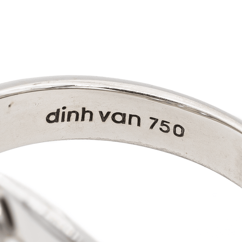 Bague 56 Dinh Van Bague Menottes Or blanc 58 Facettes 2773204CN