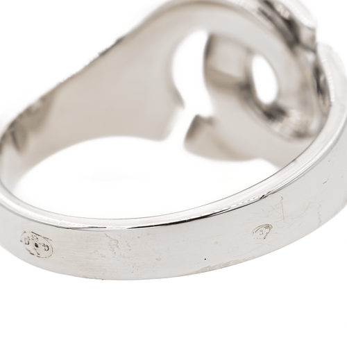 Bague 56 Dinh Van Bague Menottes Or blanc 58 Facettes 2773204CN