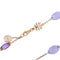 Collier MIMI - Collier en or rose 18 ct avec améthystes, jade et perles 58 Facettes 27753