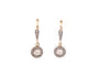 Boucles d'oreilles Boucles d'oreilles anciennes en diamants et perles fines 58 Facettes 27755