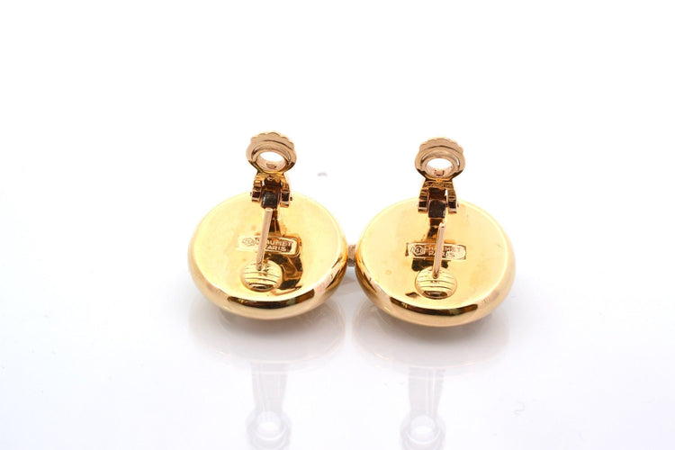 Boucles d'oreilles Chaumet - Boucles d’oreilles en or jaune 18k et perles de culture 58 Facettes 27820
