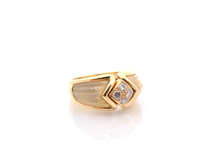 Bague 52.5 Boucheron - Bague en or 18k avec diamants et cristal de roche 58 Facettes 27822