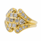 Bague 58 Bague en or jaune 18 carats pavée de diamants 58 Facettes 2783630CN