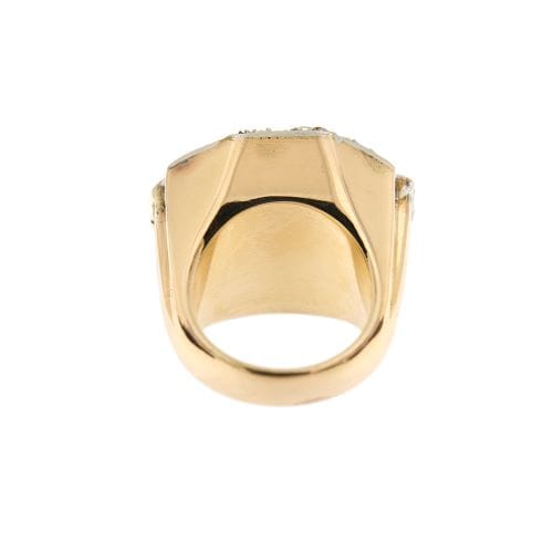 Bague Art déco - Squillo en or rose et or blanc 18 kt avec diamants 58 Facettes 27855