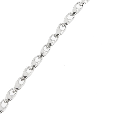 Bracelet Bracelet unisexe en or blanc 18 ct, 21,3 cm 58 Facettes 27884
