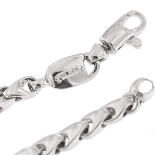 Bracelet Bracelet unisexe en or blanc 18 ct, 21,3 cm 58 Facettes 27884