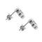 Boucles d'oreilles Boucles d’oreilles fleur - Puces en or blanc 18 carats et diamants 58 Facettes 27897