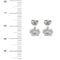 Boucles d'oreilles Boucles d’oreilles fleur - Puces en or blanc 18 carats et diamants 58 Facettes 27897