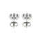 Boucles d'oreilles Boucles d’oreilles fleur - Puces en or blanc 18 carats et diamants 58 Facettes 27897
