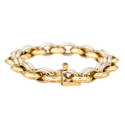 Bracelet Caplain Bracelet  Or jaune, Or blanc 58 Facettes 2807571CN