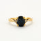 Bague 51 Bague Or Jaune Saphir et Diamants 58 Facettes DV0387-1
