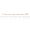 Bracelet Bracelet forçat en or jaune 18 ct et quartz rose 58 Facettes 28141B