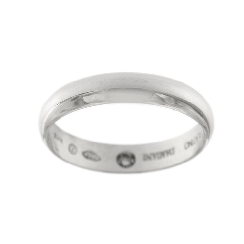 Bague 55 Damiani Forever - Alliance en platine avec diamant 0,03 ct 58 Facettes 28199