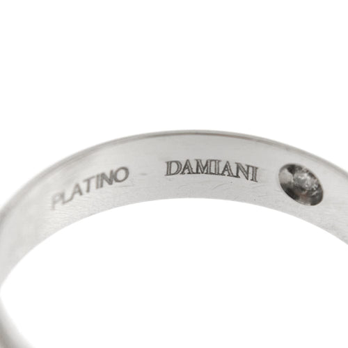 Bague 55 Damiani Forever - Alliance en platine avec diamant 0,03 ct 58 Facettes 28199