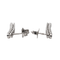 Boucles d'oreilles Boucles d’oreilles ligne en or blanc 18 carats et diamants 58 Facettes 2826008CN