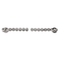 Boucles d'oreilles Boucles d’oreilles ligne en or blanc 18 carats et diamants 58 Facettes 2826008CN
