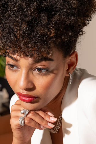 Boucles d'oreilles Boucles d'oreilles Ligne Or blanc Diamant 58 Facettes 2826008CN