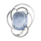 Pendentif Pendentif Or blanc Aigue marine, Diamant 58 Facettes 2826011CN