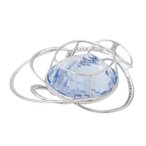 Pendentif Pendentif Or blanc Aigue marine, Diamant 58 Facettes 2826011CN