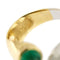 Bague 56 Bague ouverte en or jaune et or blanc 18 carats, émeraude et diamants 58 Facettes 28269
