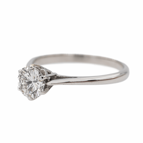 Bague 53 Bague Solitaire Or blanc Diamant 58 Facettes 2830662CN