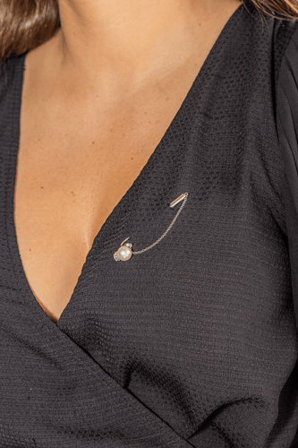 Broche Broche Epingle Or blanc Perle, Diamant 58 Facettes 2837529CN