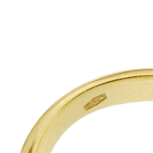 Bague 54 Bague contrariée en or jaune 18 ct avec rubis et diamants 58 Facettes 28379