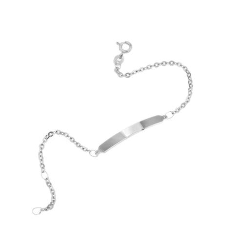 Bracelet Bracelet enfant en or blanc 18 ct à maille rolò 58 Facettes 28405