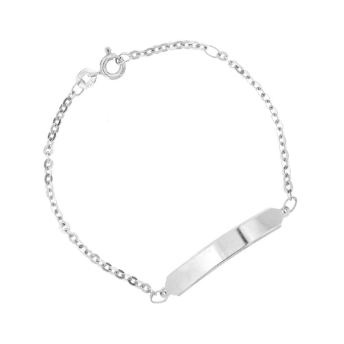 Bracelet Bracelet enfant en or blanc 18 ct à maille rolò 58 Facettes 28405