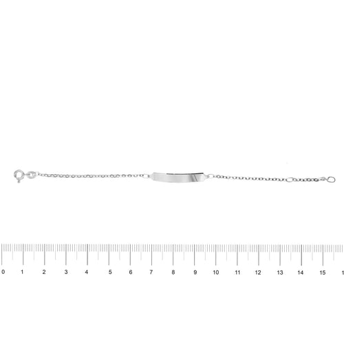 Bracelet Bracelet enfant en or blanc 18 ct à maille rolò 58 Facettes 28405