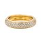 Bague 53 Bague en or jaune 18 carats pavée de diamants 58 Facettes 2841916CN