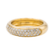 Bague 53 Bague en or jaune 18 carats pavée de diamants 58 Facettes 2841916CN