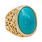 Bague 50 Bague Or jaune Turquoise 58 Facettes 2843271CN