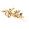Broche Broche gerbe de blé en or rose et or blanc 18 carats, diamants 58 Facettes 2845398CN