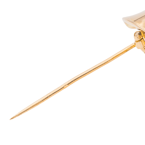Broche Broche gerbe de blé en or rose et or blanc 18 carats, diamants 58 Facettes 2845398CN