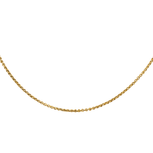 Collier Collier maille jaseron en or jaune 18 carats 58 Facettes 2845469CN