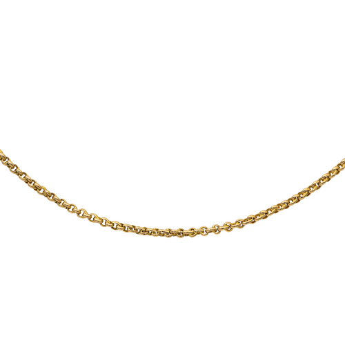 Collier Collier maille jaseron en or jaune 18 carats 58 Facettes 2845469CN