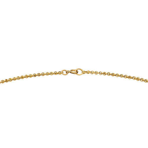 Collier Collier maille jaseron en or jaune 18 carats 58 Facettes 2845469CN