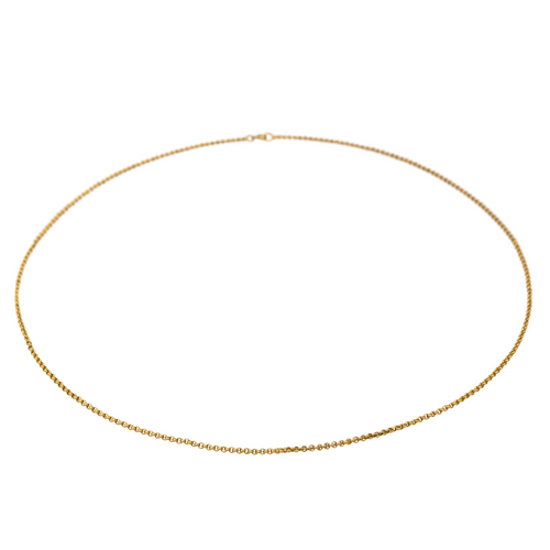 Collier Collier maille jaseron en or jaune 18 carats 58 Facettes 2845469CN