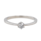 Bague 51 Bague solitaire en or blanc 18 carats avec diamant 58 Facettes 2845473CN