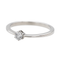 Bague 51 Bague solitaire en or blanc 18 carats avec diamant 58 Facettes 2845473CN