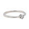 Bague 51 Bague solitaire en or blanc 18 carats avec diamant 58 Facettes 2845473CN