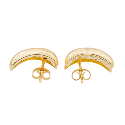 Boucles d'oreilles Boucles d'oreilles Puces Or jaune, Or blanc Diamant 58 Facettes 2845479CN