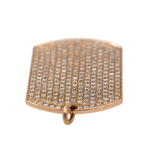 Pendentif Victoria Casal Pendentif Plaque  Or rose Diamant 58 Facettes 2845484CN