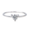 Bague 52 Bague solitaire en or blanc 18 carats et diamant taille brillant 58 Facettes 2854068CN