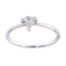 Bague 52 Bague solitaire en or blanc 18 carats et diamant taille brillant 58 Facettes 2854068CN