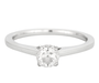 Ring 51 Celinni - Promesse - Solitaire ring in white gold and diamond 58 Facettes DV0625-1