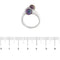 Bague 55 Bague en or blanc 18 kt avec perles de Tahiti et diamants 58 Facettes 28697